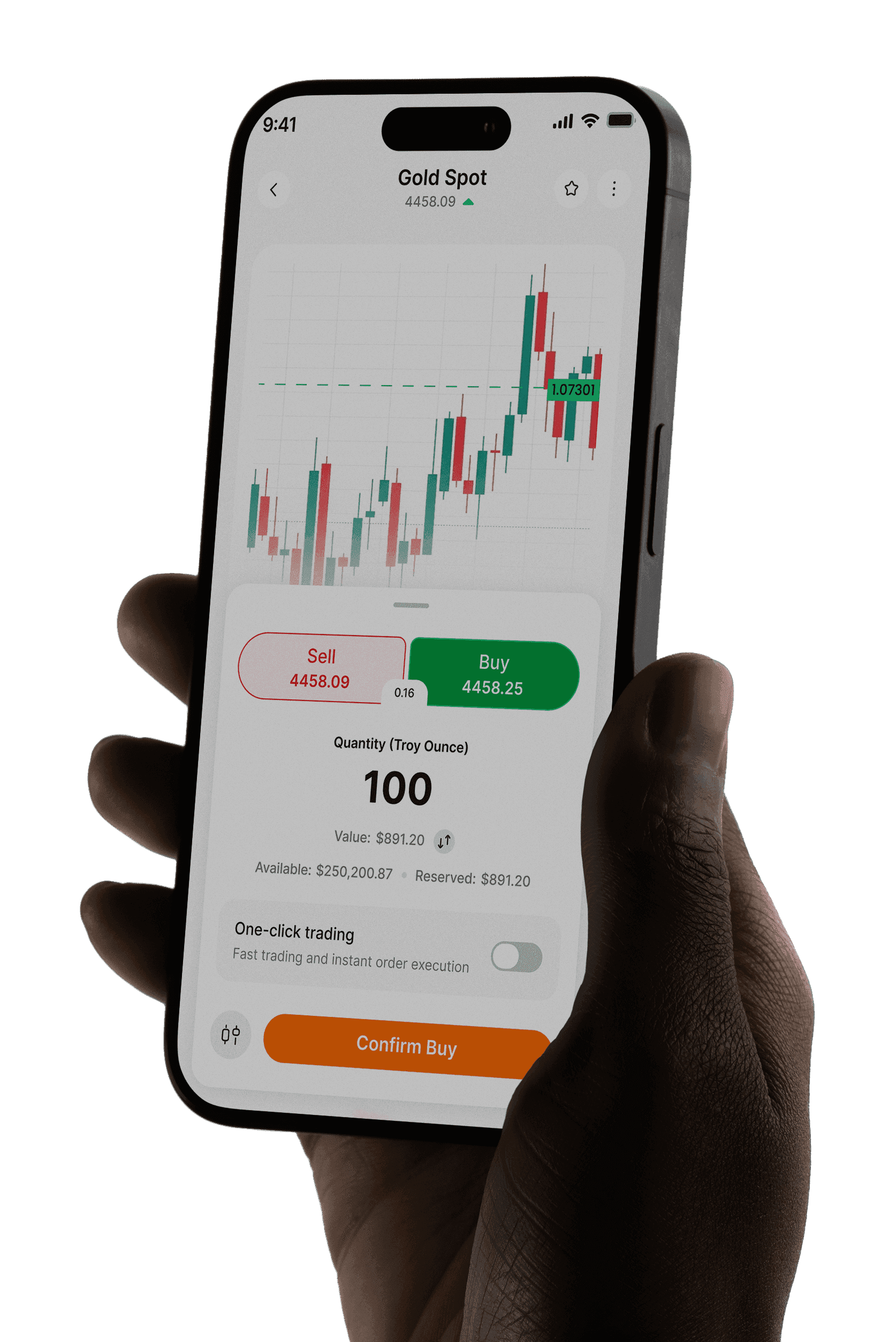 Mobile trading app 