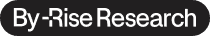 Dark gray rounded button with the white text 'By-Rise Research' prominently displayed.